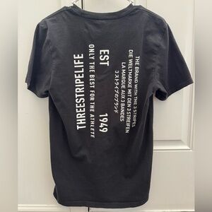 Adidas Three Stripe Life Tee Shirt - Mens Small